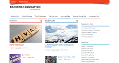 Desktop Screenshot of careersandeducation.com